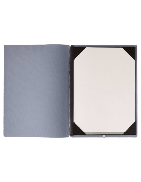 Porta Menu A4 (23,2x31,8 cm) senza etichetta cornicetta (4 facciate) elastico rosso JUTA AVIO