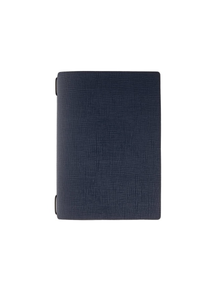 Porta Menu A5 (16,5x23,1 cm) senza etichetta 2 buste (4 facciate) elastico nero CHEF BLU