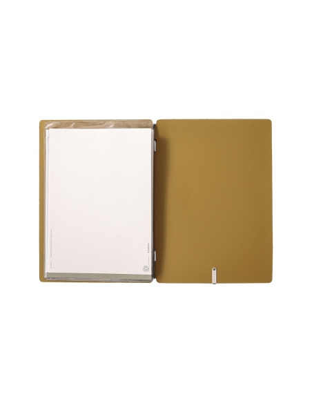 Porta Menu A5 (16,5x23,1 cm) senza etichetta 2 buste (4 facciate) elastico nero CHEF OCRA