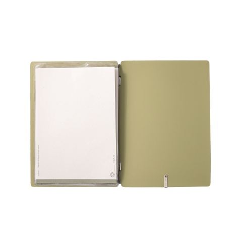 Porta Menu A5 (16,5x23,1 cm) senza etichetta 2 buste (4 facciate) elastico nero CHEF SALVIA