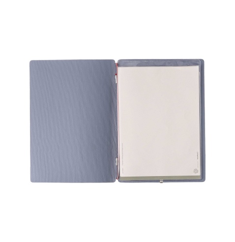Porta Menu A5 (16,5x23,1 cm) senza etichetta 2 buste (4 facciate) elastico rosso JUTA AVIO