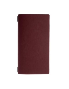 Porta Menu A4 SLIM (17,4x31,8 cm) senza etichetta 2 buste (4 facciate) elastico nero CHEF BORDEAUX
