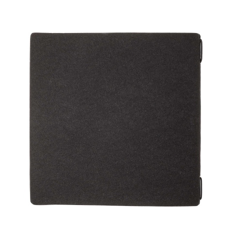 Porta Menu QUADRATO (23x23,1 cm) etichetta PATCH "menu" cornicetta (4 facciate) elastico nero ECOMENU NERO sp. 0.6