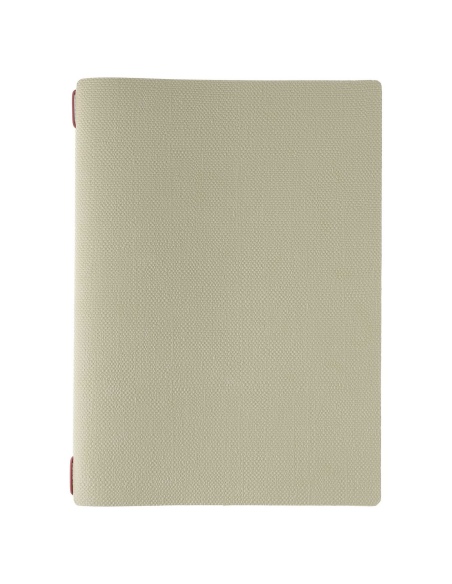 Porta Menu A4 (23,2x31,8 cm) stampa bassorilievo 2 buste (4 facciate) elastico rosso JUTA SALVIA