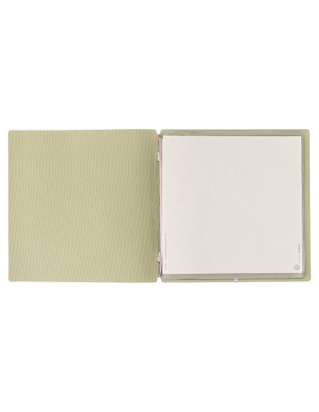 Porta Menu QUADRATO (23x23,1 cm) stampa bassorilievo 2 buste (4 facciate) elastico rosso JUTA SALVIA