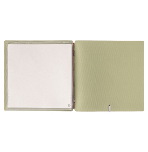 Porta Menu QUADRATO (23x23,1 cm) stampa bassorilievo 2 buste (4 facciate) elastico rosso JUTA SALVIA