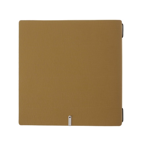 Porta Menu QUADRATO (23x23,1 cm) senza etichetta 2 buste (4 facciate) elastico nero CHEF OCRA