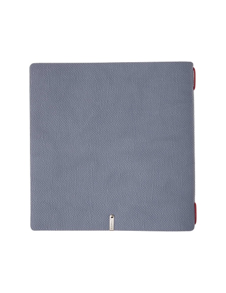 Porta Menu QUADRATO (23x23,1 cm) senza etichetta 2 buste (4 facciate) elastico rosso JUTA AVIO
