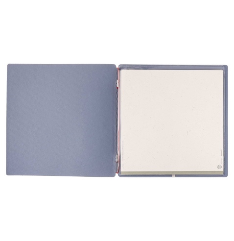 Porta Menu QUADRATO (23x23,1 cm) senza etichetta 2 buste (4 facciate) elastico rosso JUTA AVIO