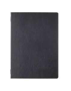Porta Menu GOURMET A4 (23,2x32 cm) - cornicetta (4 facciate) - stampa bassorilievo - colore NERO