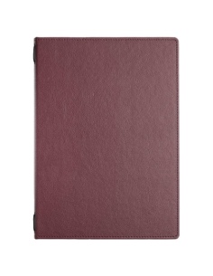 Porta Menu GOURMET A4 (23,2x32 cm) - cornicetta (4 facciate) - stampa bassorilievo - colore BORDEAUX