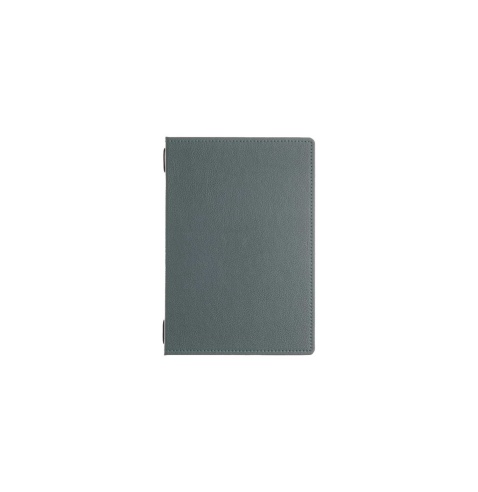 Porta Menu GOURMET A5 (16,5x23,4 cm) - 2 buste (4 facciate) elastico nero - stampa bassorilievo - colore VERDE