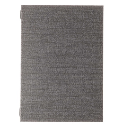 Porta Menu ITALY A4 (23,2x32 cm) - cornicetta (4 facciate) - stampa bassorilievo - colore GRIGIO