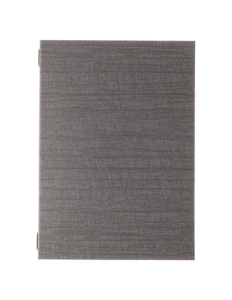 Porta Menu ITALY A4 (23,2x32 cm) - cornicetta (4 facciate) - stampa bassorilievo - colore GRIGIO
