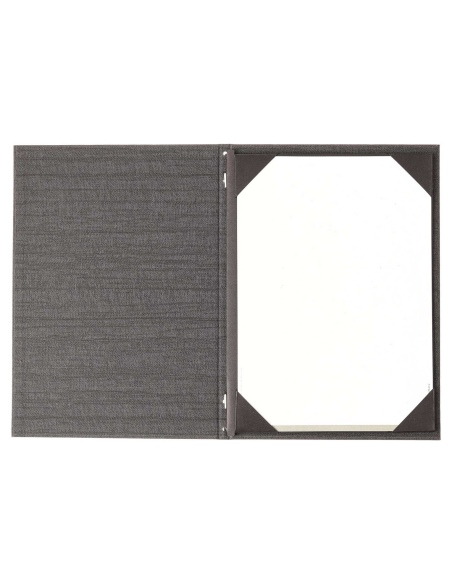 Porta Menu ITALY A4 (23,2x32 cm) - cornicetta (4 facciate) - stampa bassorilievo - colore GRIGIO