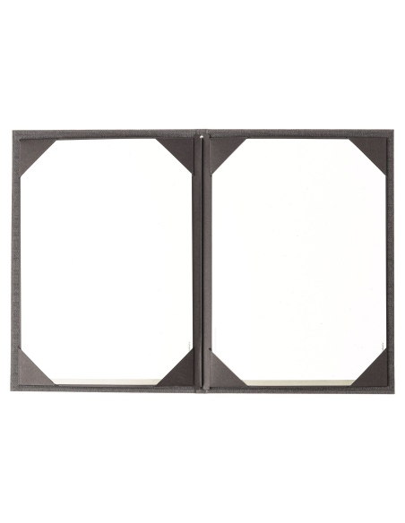 Porta Menu ITALY A4 (23,2x32 cm) - cornicetta (4 facciate) - stampa bassorilievo - colore GRIGIO