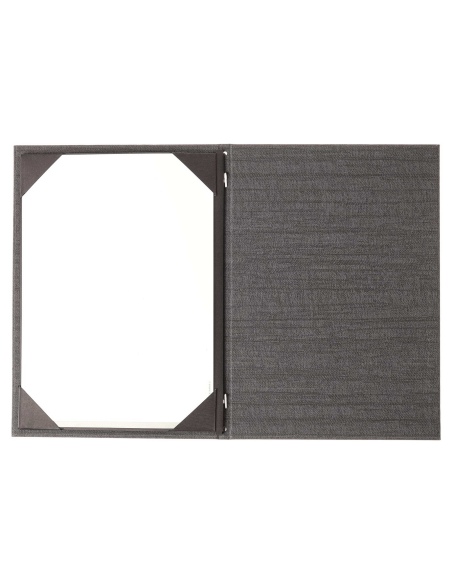 Porta Menu ITALY A4 (23,2x32 cm) - cornicetta (4 facciate) - stampa bassorilievo - colore GRIGIO