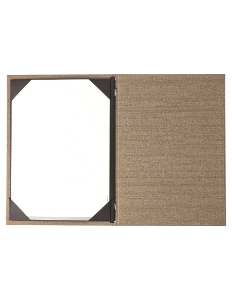 Porta Menu ITALY A4 (23,2x32 cm) - cornicetta (4 facciate) - stampa bassorilievo - colore SABBIA