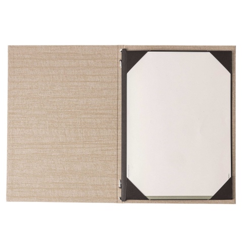 Porta Menu ITALY A4 (23,2x32 cm) - cornicetta (4 facciate) - stampa bassorilievo - colore AVORIO