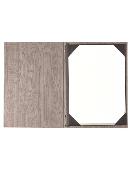 Porta Menu ITALY A4 (23,2x32 cm) - cornicetta (4 facciate) - stampa bassorilievo - colore ROVERE