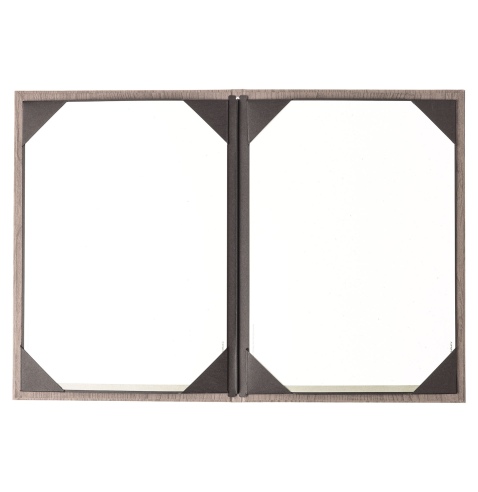 Porta Menu ITALY A4 (23,2x32 cm) - cornicetta (4 facciate) - stampa bassorilievo - colore ROVERE