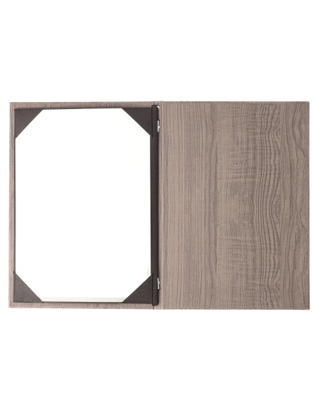 Porta Menu ITALY A4 (23,2x32 cm) - cornicetta (4 facciate) - stampa bassorilievo - colore ROVERE
