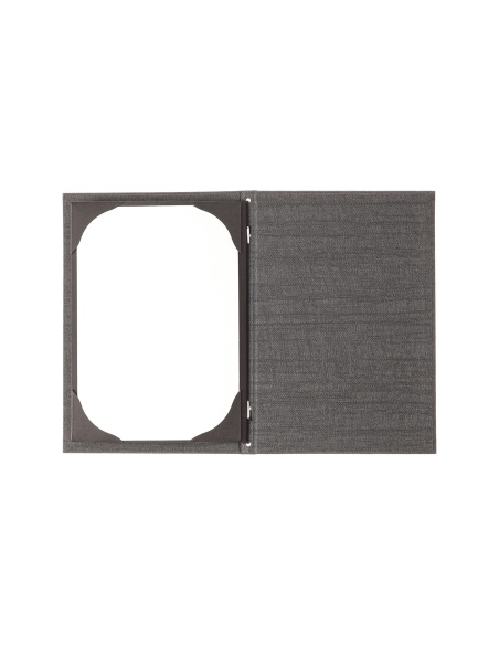 Porta Menu ITALY A5 (16,5x23,4 cm) - cornicetta (4 facciate) - stampa bassorilievo - colore GRIGIO