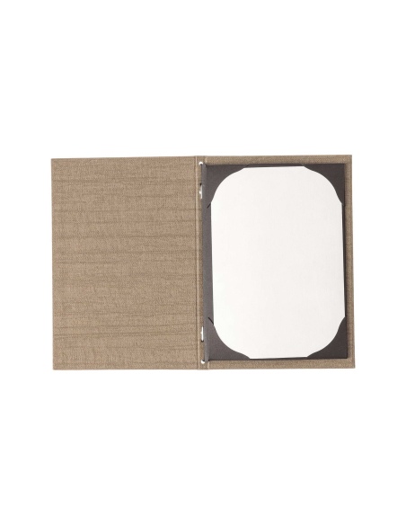Porta Menu ITALY A5 (16,5x23,4 cm) - cornicetta (4 facciate) - stampa bassorilievo - colore SABBIA