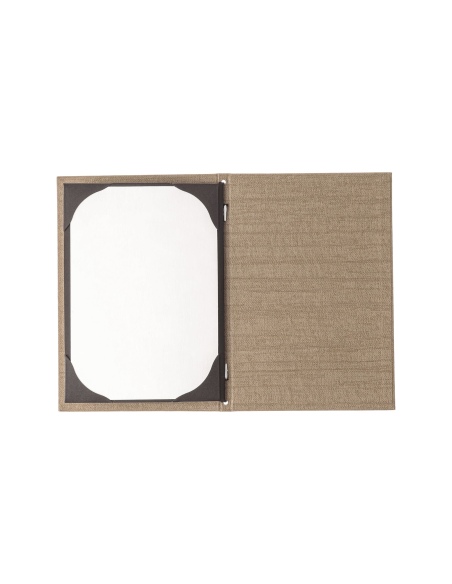 Porta Menu ITALY A5 (16,5x23,4 cm) - cornicetta (4 facciate) - stampa bassorilievo - colore SABBIA