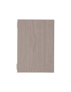Porta Menu ITALY A5 (16,5x23,4 cm) - 2 buste (4 facciate) elastico nero - stampa bassorilievo - colore ROVERE