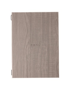 Porta Menu ITALY A4 (23,2x32 cm) - cornicetta (4 facciate) - scritta menu - colore ROVERE