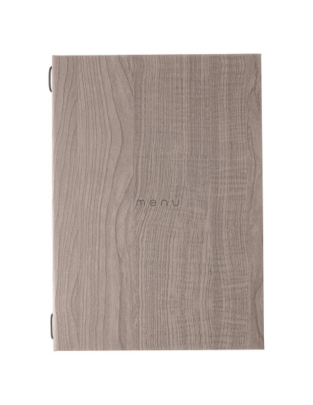 Porta Menu ITALY A4 (23,2x32 cm) - solo elastico - scritta menu - colore ROVERE