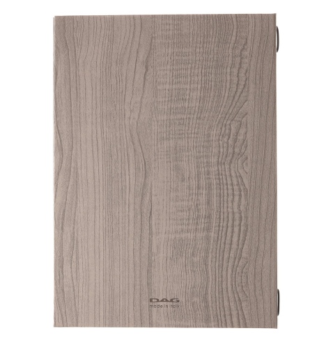 Porta Menu ITALY A4 (23,2x32 cm) - solo elastico - scritta menu - colore ROVERE