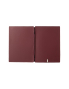 Porta Menu A5 (16,5x23,1 cm) stampa a caldo solo elastico nero CHEF BORDEAUX 2