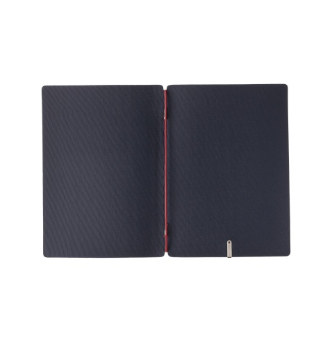 Porta Menu A5 (16,5x23,1 cm) stampa bassorilievo solo elastico rosso JUTA BLU