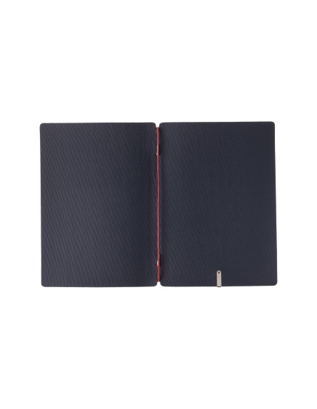Porta Menu A5 (16,5x23,1 cm) stampa bassorilievo solo elastico rosso JUTA BLU