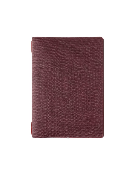 Porta Menu A5 (16,5x23,1 cm) stampa bassorilievo solo elastico rosso JUTA BORDEAUX