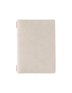 Porta Menu A5 (16,5x23,1 cm) stampa bassorilievo solo elastico rosso JUTA AVORIO