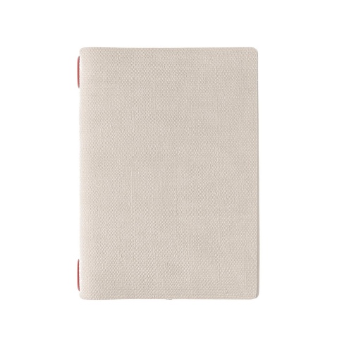 Porta Menu A5 (16,5x23,1 cm) stampa bassorilievo solo elastico rosso JUTA AVORIO