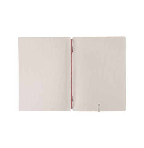 Porta Menu A5 (16,5x23,1 cm) stampa bassorilievo solo elastico rosso JUTA AVORIO
