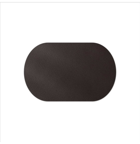 TOVAGLIETTE TAPPETINI D'ARREDO OVALI 30x47 cm personalizzata | pezzo singolo | BULL MARRONE sp. 3,0