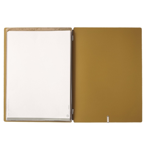 Porta Menu A4 (23,2x31,8 cm) senza etichetta 2 buste (4 facciate) elastico nero CHEF OCRA