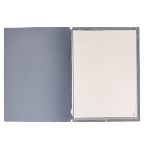 Porta Menu A4 (23,2x31,8 cm) senza etichetta 2 buste (4 facciate) elastico rosso JUTA AVIO