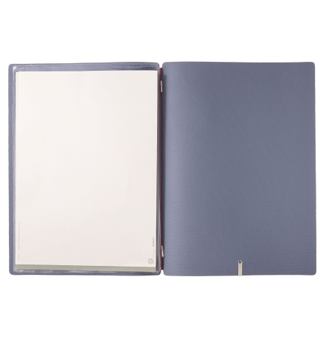 Porta Menu A4 (23,2x31,8 cm) senza etichetta 2 buste (4 facciate) elastico rosso JUTA AVIO