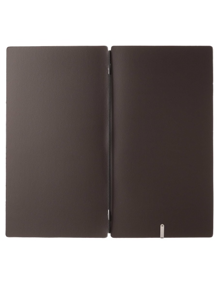 Porta Menu A4 SLIM (17,4x31,8 cm) stampa bassorilievo solo elastico nero CHEF MARRONE