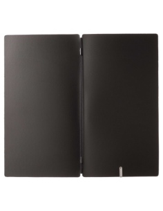Porta Menu A4 SLIM (17,4x31,8 cm) stampa a caldo solo elastico nero CHEF NERO 2
