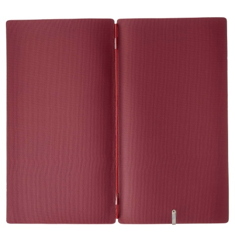 Porta Menu A4 SLIM (17,4x31,8 cm) stampa bassorilievo solo elastico rosso JUTA BORDEAUX