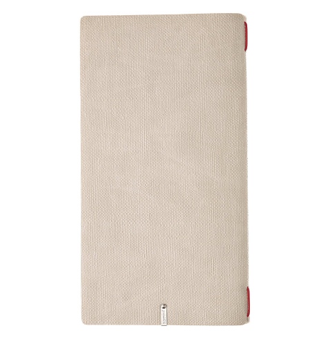 Porta Menu A4 SLIM (17,4x31,8 cm) stampa bassorilievo solo elastico rosso JUTA AVORIO