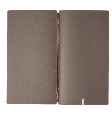 Porta Menu A4 SLIM (17,4x31,8 cm) stampa bassorilievo solo elastico rosso JUTA GRIGIO