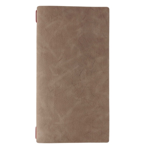 Porta Menu A4 SLIM (17,4x31,8 cm) stampa bassorilievo solo elastico rosso JUTA CAMMELLO
